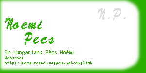 noemi pecs business card