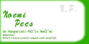 noemi pecs business card